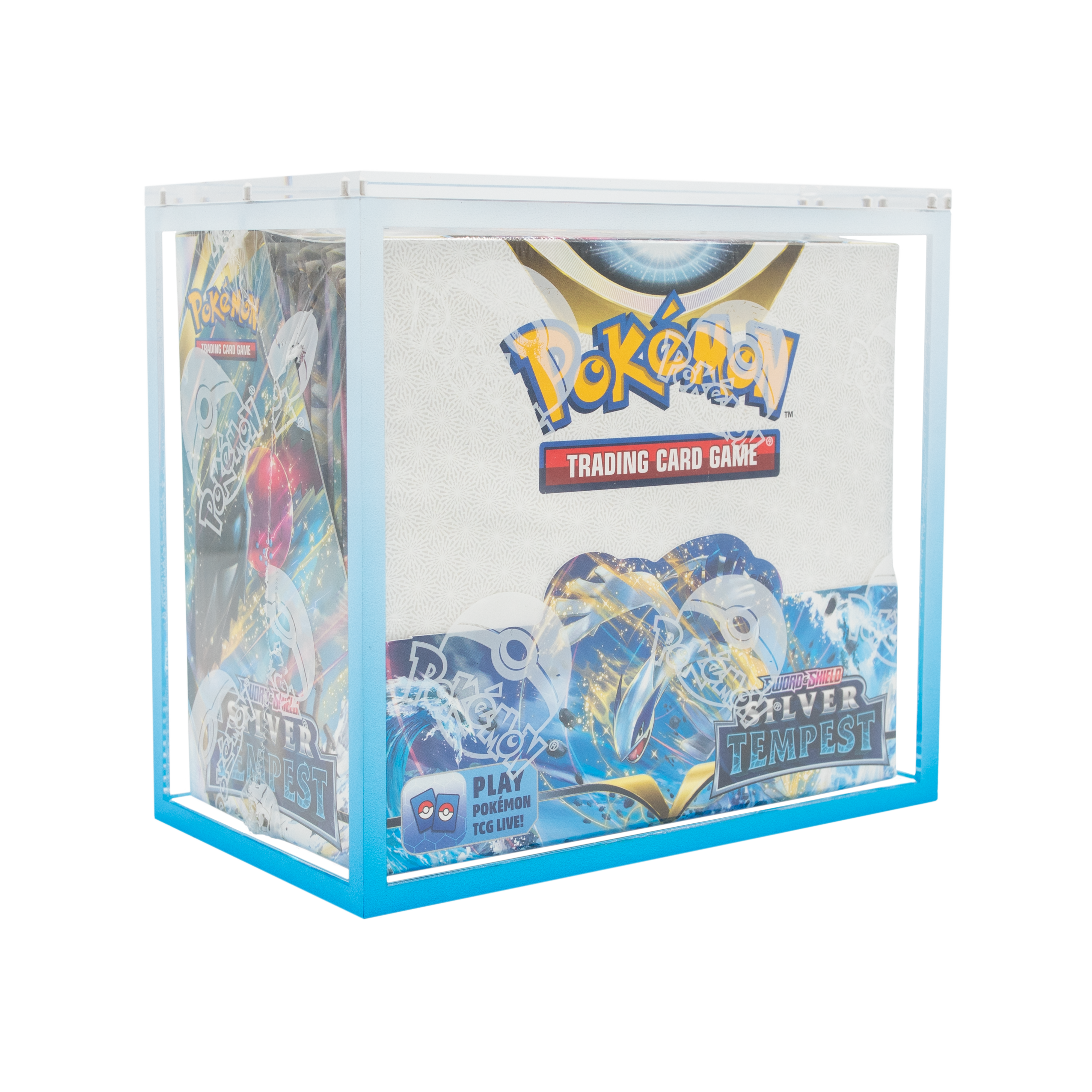 Premium Colored Acrylic Pokemon Booster Box Case Crystal TCG Premium Colored Acrylic Pokemon Booster Box Case Crystal TCG