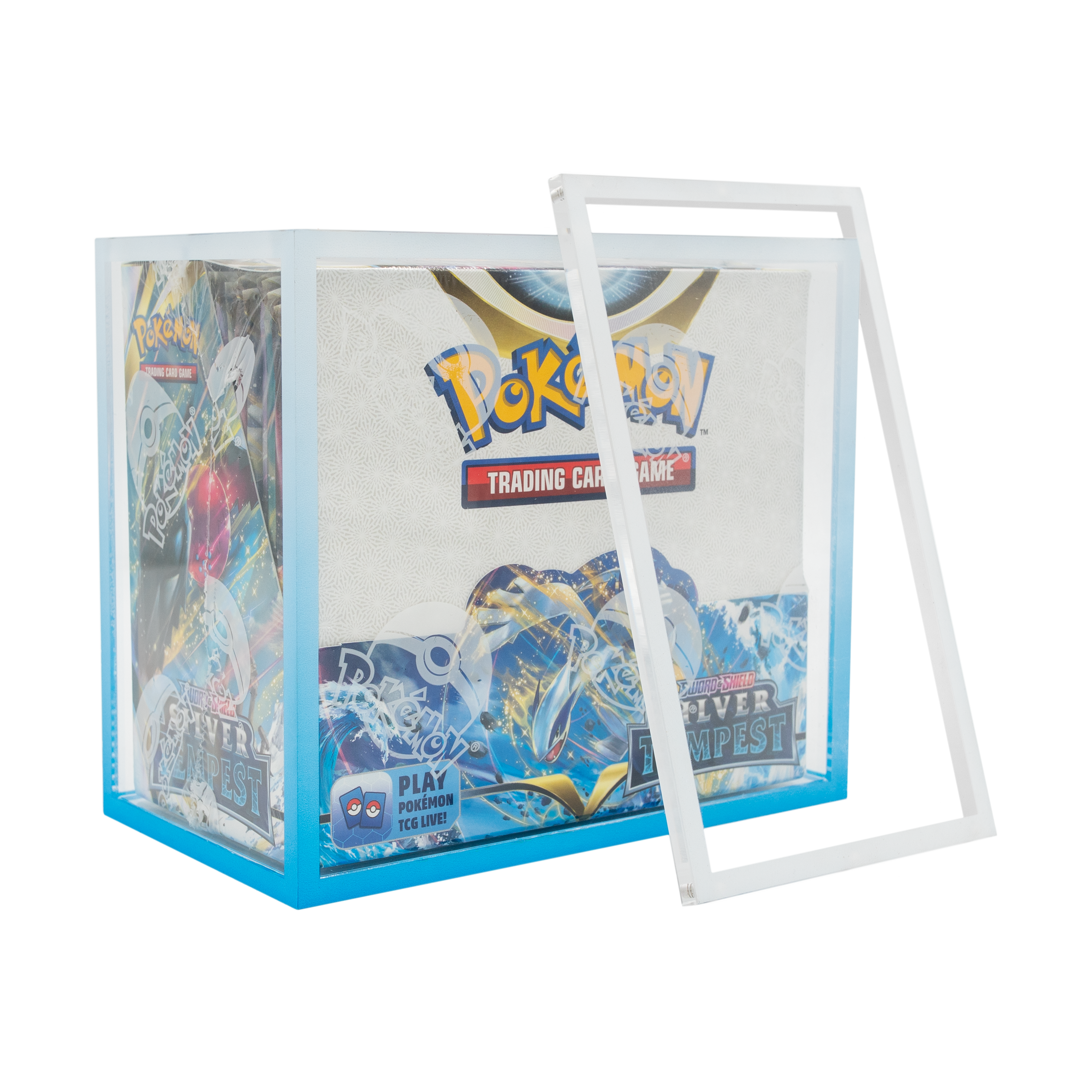 Premium Colored Acrylic Pokemon Booster Box Case Crystal TCG Premium Colored Acrylic Pokemon Booster Box Case Crystal TCG