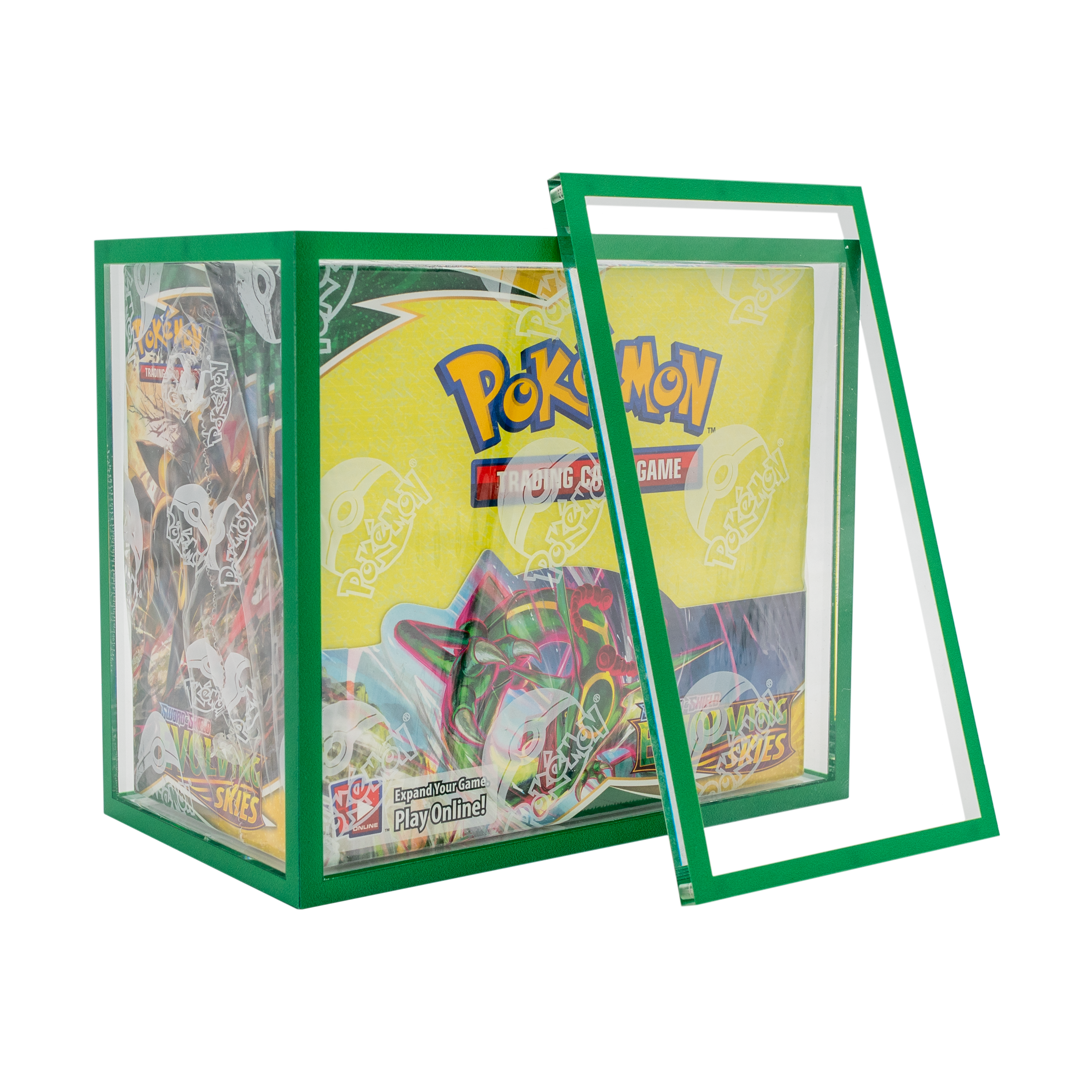 Premium Colored Acrylic Pokemon Booster Box Case Crystal TCG Premium Colored Acrylic Pokemon Booster Box Case Crystal TCG