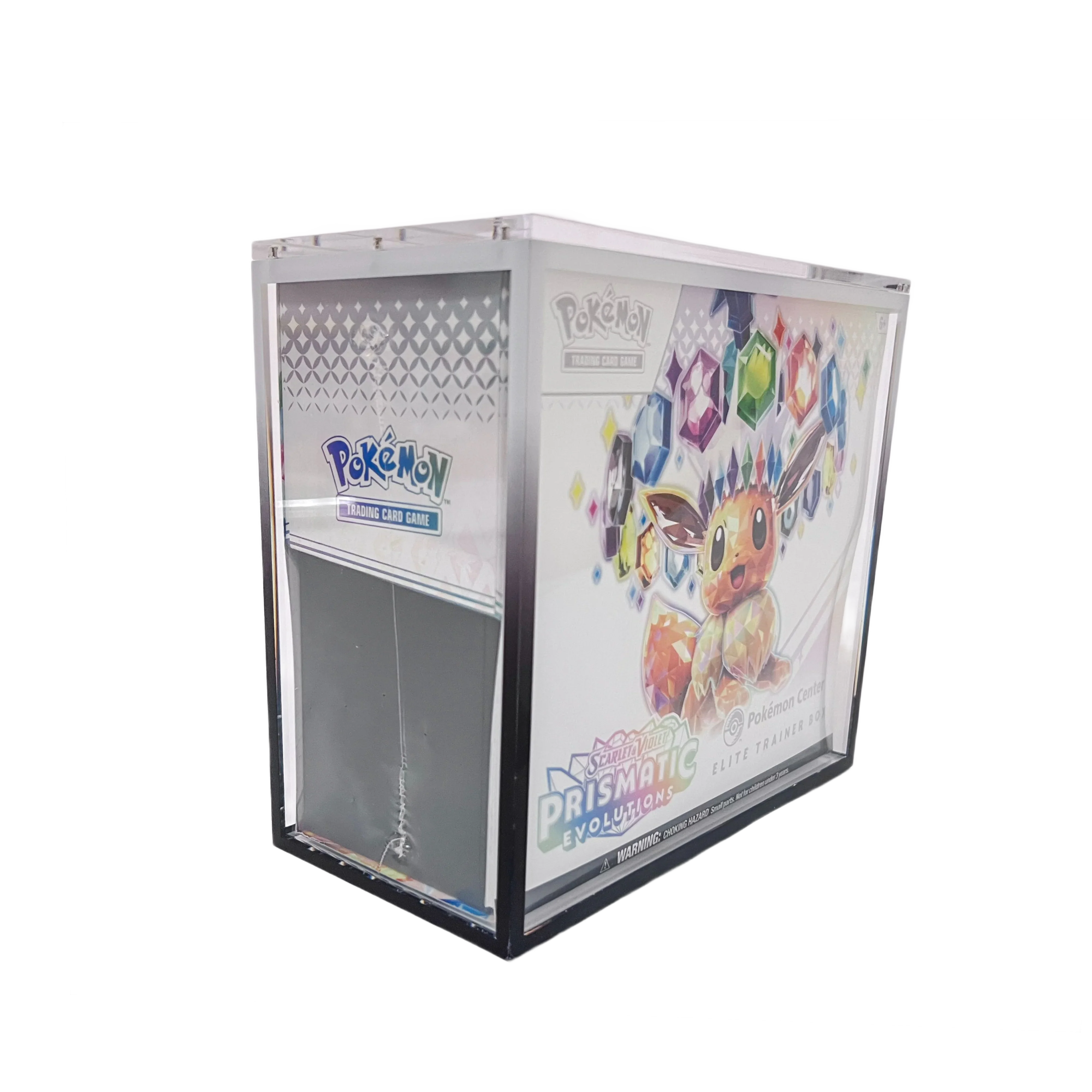Teca Per Etb Pokemon Set Allenatore Fuoriclasse Acrilyc Case In Plexiglass Clear - Foto 12