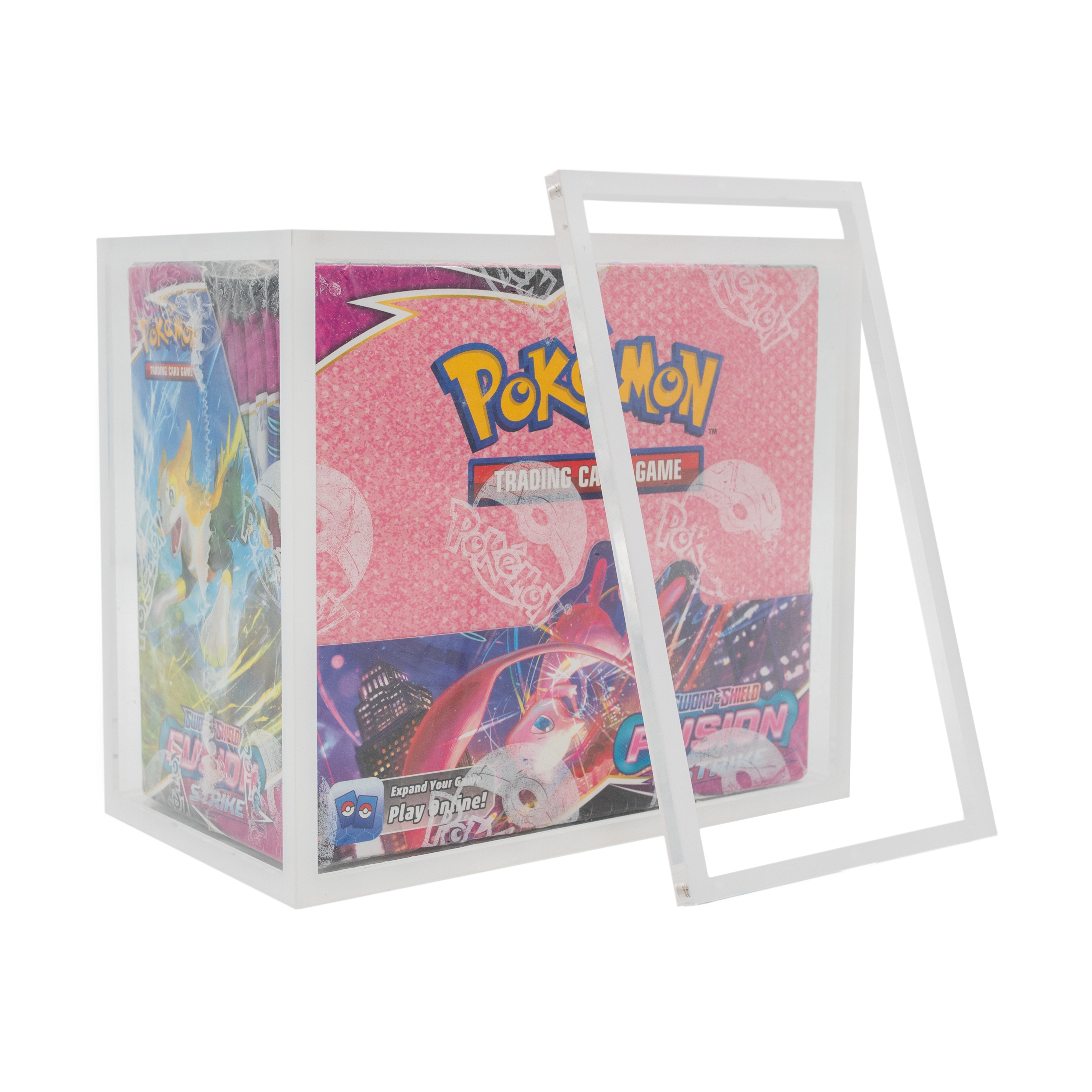 Premium Colored Acrylic Pokemon Booster Box Case Crystal TCG Premium Colored Acrylic Pokemon Booster Box Case Crystal TCG